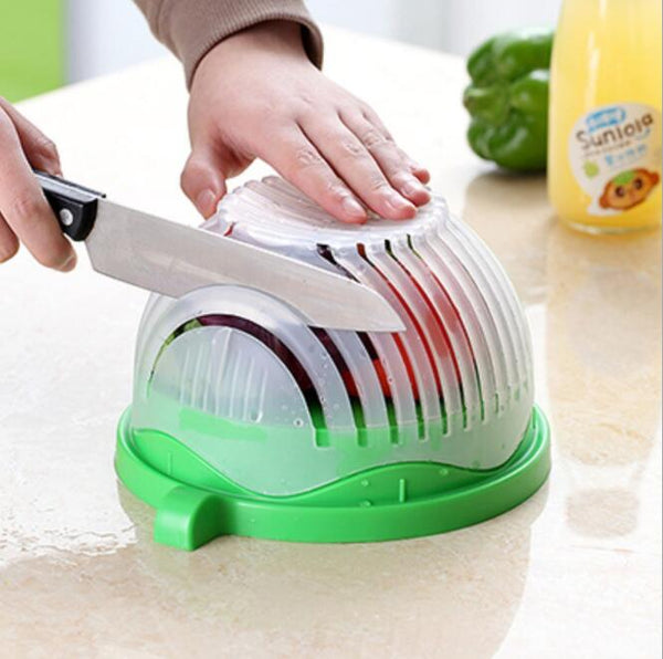 Creative Salad Cutter, Fruit & Vegetable Slicing Tool for Quick Kitchen Food Preparation