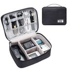 Electronics Travel Organizer Bag, Portable Cable & Charger Storage Case for Digital Accessories - Image  - Buy from fishymint