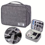 Electronics Travel Organizer Bag, Portable Cable & Charger Storage Case for Digital Accessories - Image FALSE - Buy from fishymint