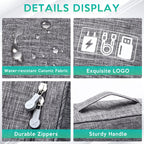 Electronics Travel Organizer Bag, Portable Cable & Charger Storage Case for Digital Accessories - Image  - Buy from fishymint