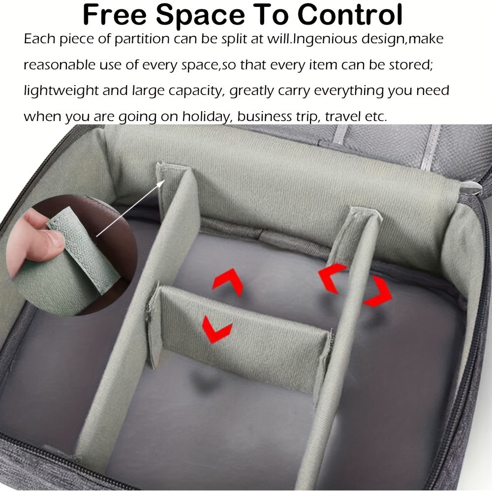 Electronics Travel Organizer Bag, Portable Cable & Charger Storage Case for Digital Accessories - Image  - Buy from fishymint